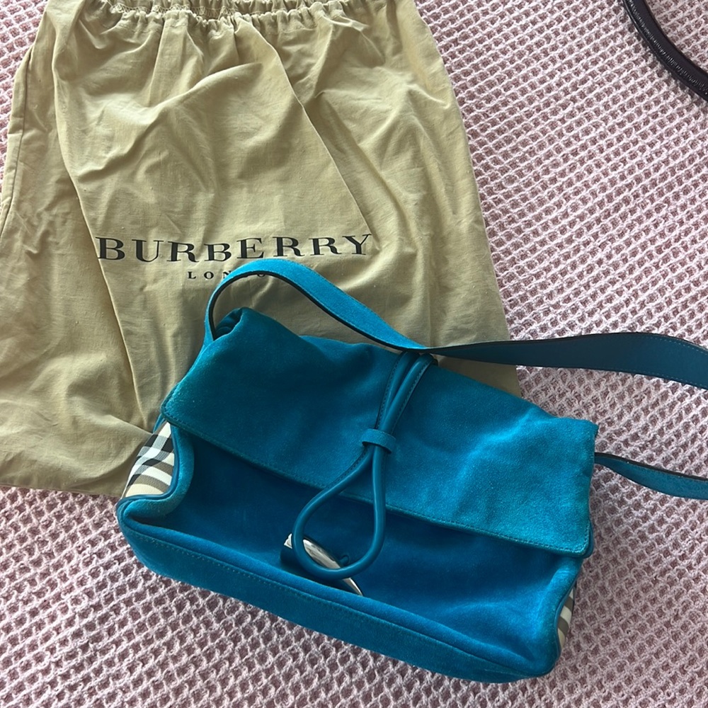 Burberry Blue Shoulder Bag